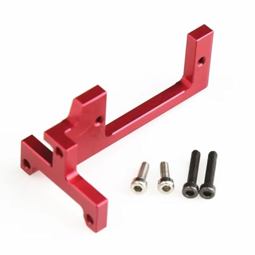 Kompatibel Mit Tamiya 1/14 RC Truck Car Upgrade Teile Zubehör Metall Getriebe Shift Lenkgetriebe Halterung Servohalterung RC-Autozubehör(Red) von SYFDGDV