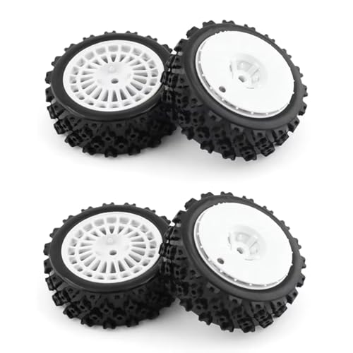 Kompatibel Mit Tamiya Für TT01 Für TT02 Für TT02B PTG-2 1/10 RC-Auto-Upgrades Teilezubehör 4PCS Gummi-Reifenreifen RC-Autozubehör von SYFDGDV