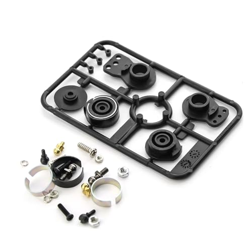 Kompatibel Mit Tamiya XV01 XV02 Für TT02 Type-S TD2 M05 TB-03 1/10 RC Autoteile Metall High Torque Servo Saver Servoarm 51000 50473 RC-Autozubehör(Black) von SYFDGDV