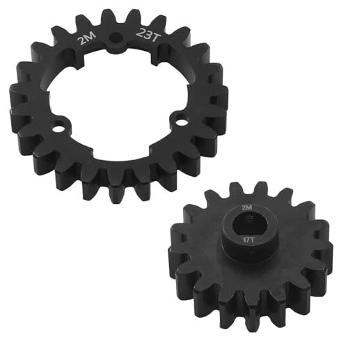 Kompatibel Mit Traxxas 1/5 X- Für Maxx 1/7 XO-1 1/10 Für E-Revo 2.0 Teile Stahl 2.0M 23T Hauptzahnrad Und 10T/17T Ritzel 6447 6449 RC-Autozubehör Kompatibel Mit Traxxas 1/5 X- Für Maxx 1/7 XO-1 1/10 Für E-Revo 2.0 Teile Stahl 2.0M 23T Hauptzahnrad Und 10T/17T Ritzel 6447 6449 RC-Autozubehör von SYFDGDV