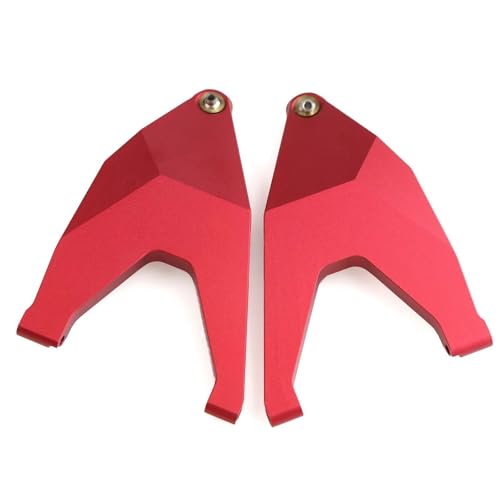 Kompatibel Mit Traxxas Für Desert Für Racer Für UDR 1/7 RC Car Upgrade-Teile Zubehör 2 Stück Metall Front Lower Suspension Arm 8532 8533 RC-Autozubehör(Red) von SYFDGDV