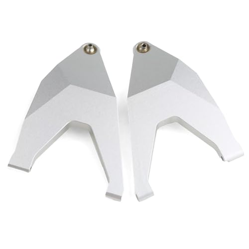 Kompatibel Mit Traxxas Für Desert Für Racer Für UDR 1/7 RC Car Upgrade-Teile Zubehör 2 Stück Metall Front Lower Suspension Arm 8532 8533 RC-Autozubehör(White) von SYFDGDV