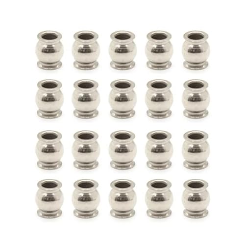 Kompatibel Mit Traxxas Für TRX4 Für TRX6 Für Summit Für Revo 1/10 RC-Autoteile, Zubehör, 20 Stück, 3 Mm Stangenkopf-Kugelgelenk RC-Autozubehör von SYFDGDV