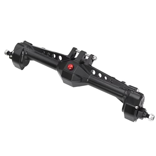 Kompatibel Mit Vanquish VS4-10 Für Phoenix 1/10 RC Crawler Car Upgrade-Teile Aluminium Vorne Hinten Portalachse Komplettset RC-Autozubehör(Black,Rear) von SYFDGDV