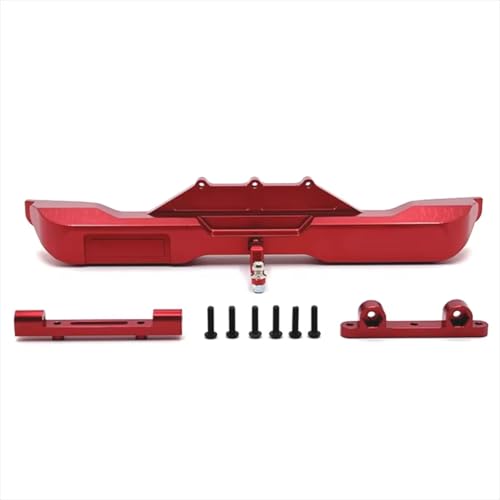 Kompatibel Mit WLtoys 104006 104010 104020 104026 RC-Auto-Upgrade-Zubehörteile, Metall-Heckstoßstange, Kollisionsvermeidung RC-Autozubehör(Red) von SYFDGDV