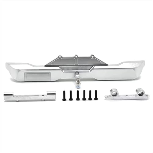Kompatibel Mit WLtoys 104006 104010 104020 104026 RC-Auto-Upgrade-Zubehörteile, Metall-Heckstoßstange, Kollisionsvermeidung RC-Autozubehör(Silver) von SYFDGDV