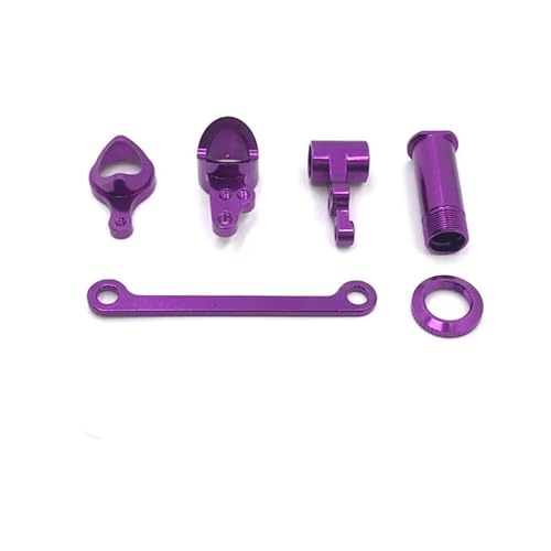 Kompatibel Mit WLtoys 144010 144001 144002 124016 124017 124018 124019 RC Autoteile Metall Upgrade 4 * 7 * 2 Lager Lenkbaugruppe RC-Autozubehör(Purple) von SYFDGDV
