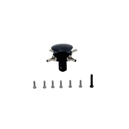 Kompatibel Mit WLtoys K124 K170 Rc Auto Flugzeug Upgrade Modifikation Ersatzteile Zubehör Metall Rotorkopf RC-Autozubehör(Black) von SYFDGDV