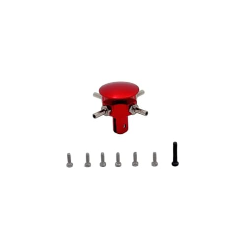 Kompatibel Mit WLtoys K124 K170 Rc Auto Flugzeug Upgrade Modifikation Ersatzteile Zubehör Metall Rotorkopf RC-Autozubehör(Red) von SYFDGDV