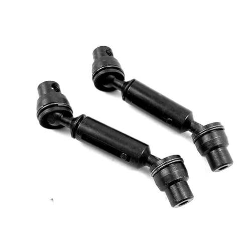 Kompatibel Mit WPL C14 C24 C34 Für MN D90 D91 D96 D99 D99S MN90 RC Auto Upgrades Teile Zubehör 2 Stücke Metall Antriebswelle Antriebswelle RC-Autozubehör(Black) von SYFDGDV
