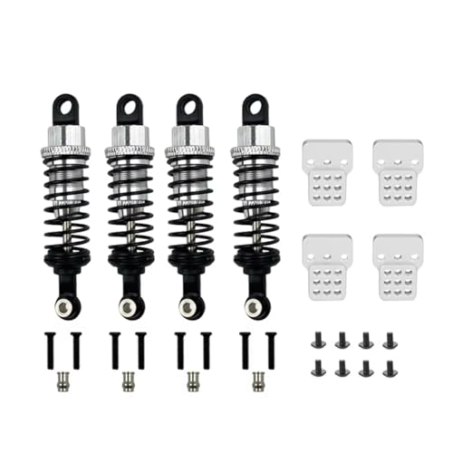Kompatibel Mit WPL C14 C24 Für MN D90 D91 MN99 RC-Autoteile-Zubehör, 4-teiliger Ölgefüllter Metallstoßdämpfer Mit Stoßdämpferturm RC-Autozubehör Kompatibel Mit WPL C14 C24 Für MN D90 D91 MN99 RC-Autoteile-Zubehör, 4-teiliger Ölgefüllter Metallstoßdämpfer Mit Stoßdämpferturm RC-Autozubehör von SYFDGDV