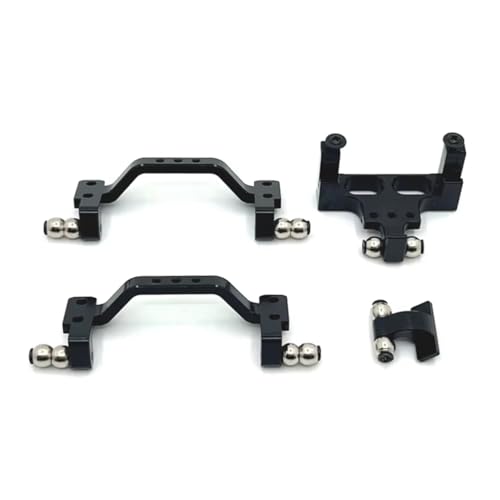Kompatibel Mit WPL C64 1/16 RC-Auto-Upgrade-Modifikation, Ersatzteile, Zubehör, Metall-Verbindungsstangenhalterung RC-Autozubehör(Black) von SYFDGDV