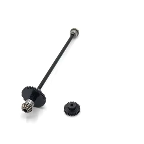 Kompatibel Mit Wltoys 1/14 144010 144001 144002 RC Autoteile Metall Upgrade 27T Motor Getriebe Zentrale Antriebswellenbaugruppe RC-Autozubehör(Black) von SYFDGDV