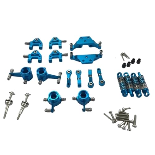 Kompatibel Mit Wltoys 1/28 K969 P929 P939 K979 K989 K999 Rc Autoteile Metall Komplettset Upgrade Teile Stoßdämpfer RC-Autozubehör(Blue) von SYFDGDV