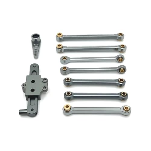 Kompatibel Mit Wltoys 124006 12423 12427 12428 12429 1/12 RC-Autozubehör Metalllenkung Verbindungsstange Servoarm-Kit RC-Autozubehör(Gray) von SYFDGDV