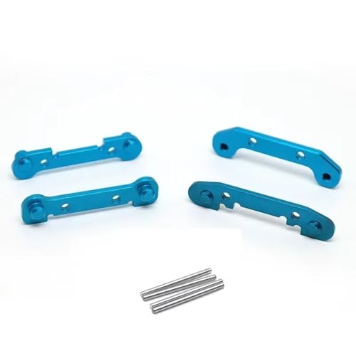 Kompatibel Mit Wltoys 124017 124019 124016 124018 144001 144002 RC-Auto-Upgrade-Teile, Metallverstärkter Kipphebel RC-Autozubehör(Blue) von SYFDGDV