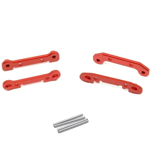 Kompatibel Mit Wltoys 124017 124019 124016 124018 144001 144002 RC-Auto-Upgrade-Teile, Metallverstärkter Kipphebel RC-Autozubehör(Red) von SYFDGDV