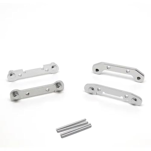 Kompatibel Mit Wltoys 124017 124019 124016 124018 144001 144002 RC-Auto-Upgrade-Teile, Metallverstärkter Kipphebel RC-Autozubehör(Silver) von SYFDGDV
