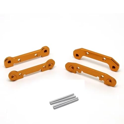 Kompatibel Mit Wltoys 124017 124019 124016 124018 144001 144002 RC-Auto-Upgrade-Teile, Metallverstärkter Kipphebel RC-Autozubehör(Yellow) von SYFDGDV