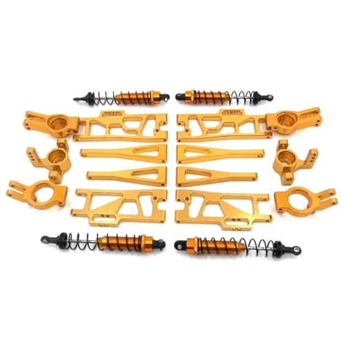 Kompatibel Mit Wltoys 12402 1/12 4WD RC-Auto, Metall-Upgrade-Modifikationsteile, Zubehör, 9-teiliges Stoßdämpferset RC-Autozubehör Kompatibel Mit Wltoys 12402 1/12 4WD RC-Auto, Metall-Upgrade-Modifikationsteile, Zubehör, 9-teiliges Stoßdämpferset RC-Autozubehör von SYFDGDV