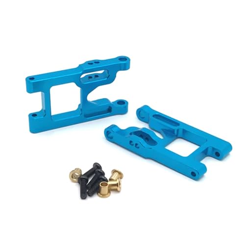 Kompatibel Mit Wltoys 12428 FY03 RC-Auto-Upgrade-Teile, 2 Stück Vorderradaufhängungsarme Aus Aluminiumlegierung Mit Schrauben RC-Autozubehör(Blue) von SYFDGDV