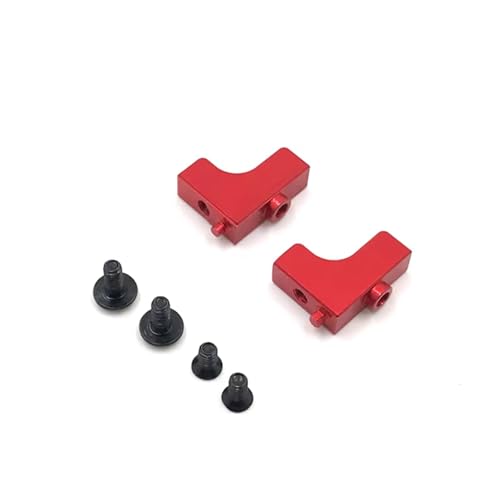 Kompatibel Mit Wltoys 144001 144002 144010 124007 124016 124017 124018 124019 RC Autoteile Metall Lenkservohalterung Basis RC-Autozubehör(Red) von SYFDGDV