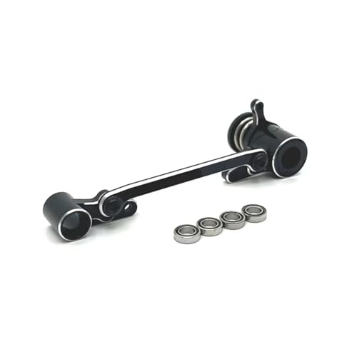 Kompatibel Mit Wltoys 144001 144010 124007 124008 124016 124017 124018 124019 Metall Lenkung RC Auto Upgrade Teile Zubehör RC-Autozubehör(Black) von SYFDGDV
