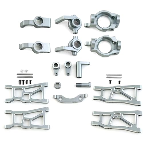 Kompatibel Mit ZD Für Racing DBX10 1/10 RC-Auto-Upgrade-Modifikationszubehör Metall-Aufhängungsarm-Lenkblock-Kit RC-Autozubehör(Silver) von SYFDGDV
