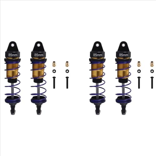 RC Cars Stoßdämpfer 1/10 RC Für Buggy Truck Short Course Für Rallye-Auto Monster Truck Upgrade Teile 2Set Öl Einstellbare 85Mm Metall Stoßdämpfer Dämpfer von SYFDGDV