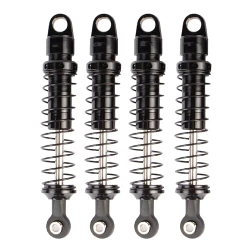 RC Cars Stoßdämpfer Kompatibel Mit Axial Für Capra UTB18 KYX Für Racing 1/18 RC Crawler Auto-Upgrades Teile Zubehör 82 Mm Aluminium-Stoßdämpfer(4pcs Black) von SYFDGDV