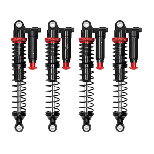 RC Cars Stoßdämpfer Kompatibel Mit Axial Für SCX10 Für TRX4 Für TRX6 D90 1/10 RC Crawler Car Upgrade-Teile 100 Mm Verstellbarer Huckepack-Stoßdämpfer(Black) von SYFDGDV