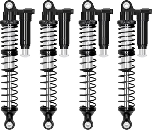 RC Cars Stoßdämpfer Kompatibel Mit Axial Für SCX10 Für TRX4 Für TRX6 D90 1/10 RC Crawler Car Upgrade-Teile 100 Mm Verstellbarer Huckepack-Stoßdämpfer(Silver) von SYFDGDV