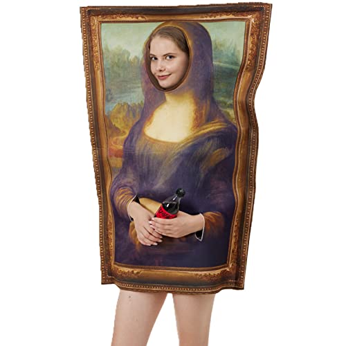 SYFUNLV Halloween Party Lustiges Outfit,Mona Lisa Kostüm,107 x 72cm Erwachsener Mona Lisa Wandkostüm Kostüm Cosplay Kostüm Lustige Party Outfit Halloween Kleidung Einheitsgröße, Braun SYFUNLV Halloween Party Lustiges Outfit,Mona Lisa Kostüm,107 x 72cm Erwachsener Mona Lisa Wandkostüm Kostüm Cosplay Kostüm Lustige Party Outfit Halloween Kleidung Einheitsgröße, Braun von SYFUNLV
