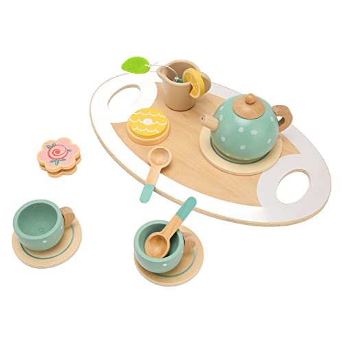 Holztee Party Set für kleine Mädchen, interessante Küchenspiel -Food -Accessoires Sets, wiederverwendbares Totend Play Tea Party Set für Mädchengeburtstag Holztee Party Set für kleine Mädchen, interessante Küchenspiel -Food -Accessoires Sets, wiederverwendbares Totend Play Tea Party Set für Mädchengeburtstag von SYH&AQYE