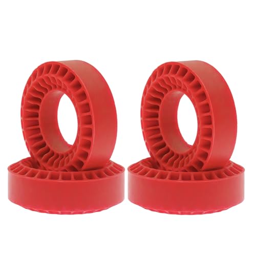 SYH&AQYE 4pcs Silikoneinsätze passen für 1,0 -Zoll (Rot) von SYH&AQYE