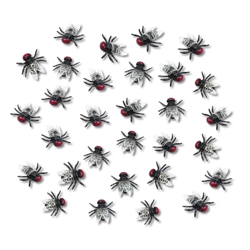 Plastik Fliegen Flies Spielzeug,30 Stücke Realistische Fake Fliege Spinnen Für Halloween-Dekoration, Scherzartikel, Kinderpartys Und Gruselige Kostüme, Perfekt Für Streiche Und Spaß Plastik Fliegen Flies Spielzeug,30 Stücke Realistische Fake Fliege Spinnen Für Halloween-Dekoration, Scherzartikel, Kinderpartys Und Gruselige Kostüme, Perfekt Für Streiche Und Spaß von SYHSYC