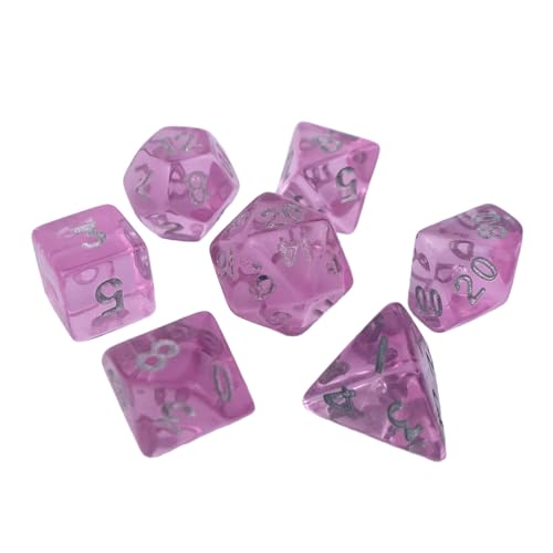 SYJHHWGS Acrylpolyedrisch Würfel Klare Kleine Größe Mit Vielseitigem Spiel Tragbares Brettspiel Für Rollenspiele Für Rollenspiele von SYJHHWGS