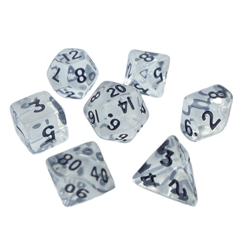 SYJHHWGS Acrylpolyedrisch Würfel Klare Kleine Größe Mit Vielseitigem Spiel Tragbares Brettspiel Für Rollenspiele Für Rollenspiele von SYJHHWGS