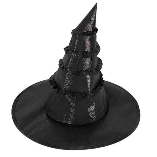 SYJHHWGS Black Halloween Hat Wide Border Foldable Fashion Party Kopfbedeckung Für Thematische Versammlungen Und Maskeraden von SYJHHWGS
