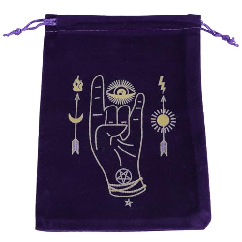 SYJHHWGS Brettspielkarten Zeichnungsstrings Bag Tarot Oracles Kartenspeicherbeutel Runen Beutel Gotteszubehör Speichertasche von SYJHHWGS