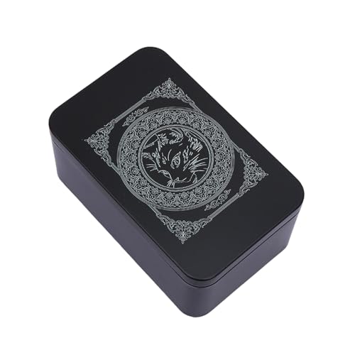 SYJHHWGS Rechteck Metallkarten Box Playings Tarot Container Schmuck Aufbewahrung Hülle Packing Spiel Leere Pokerkarte Aufbewahrungsbox Aufbewahrungsbox von SYJHHWGS