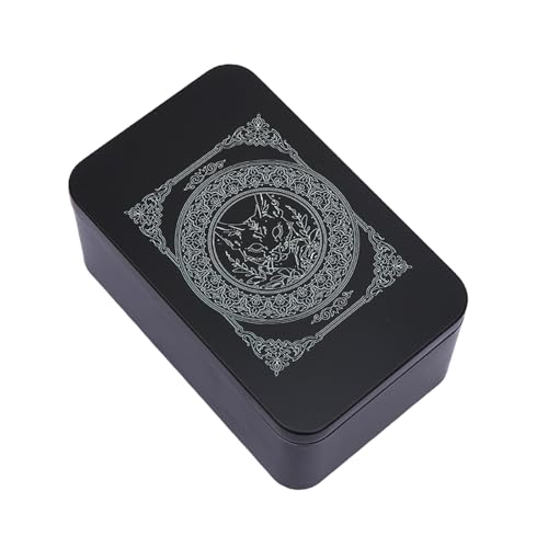 SYJHHWGS Rechteck Metallkarten Box Playings Tarot Container Schmuck Aufbewahrung Hülle Packing Spiel Leere Pokerkarte Aufbewahrungsbox Aufbewahrungsbox von SYJHHWGS