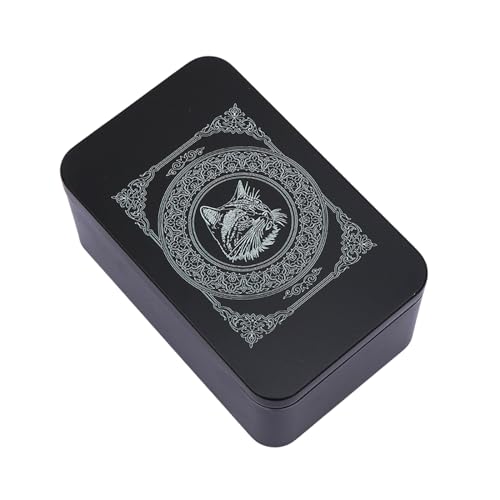 SYJHHWGS Rechteck Metallkarten Box Playings Tarot Container Schmuck Aufbewahrung Hülle Packing Spiel Leere Pokerkarte Aufbewahrungsbox Aufbewahrungsbox von SYJHHWGS