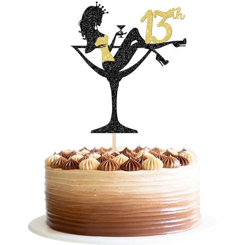 1 Stück 13th Sitzendes Mädchen Tortendeko, 13th Geburtstag Cake Topper Glitter High Heel Mädchen Kuchen Deko für Mädchen Lady Spa Bachelorette Thema Geburtstag Party Kuchen Dekorationen Gold 1 Stück 13th Sitzendes Mädchen Tortendeko, 13th Geburtstag Cake Topper Glitter High Heel Mädchen Kuchen Deko für Mädchen Lady Spa Bachelorette Thema Geburtstag Party Kuchen Dekorationen Gold von SYKYCTCY
