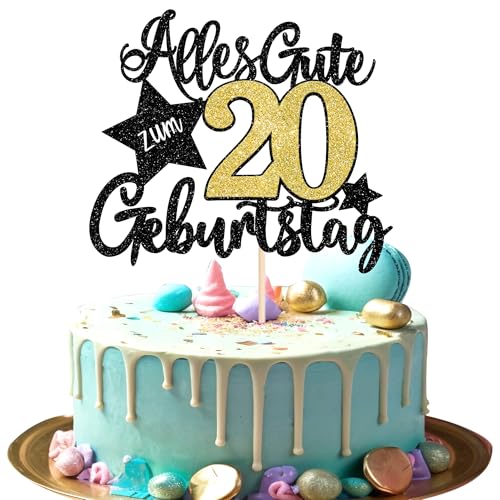 1 Stück 20 Geburtstag Tortendeko Alles Gute zum Geburtstag 20 Kuchen Topper Happy 20th Birthday Kuchen Deko 20 Jahre Geburtstag Cake Topper für Frauen Männer Geburtstag Party Kuchen Dekorationen 1 Stück 20 Geburtstag Tortendeko Alles Gute zum Geburtstag 20 Kuchen Topper Happy 20th Birthday Kuchen Deko 20 Jahre Geburtstag Cake Topper für Frauen Männer Geburtstag Party Kuchen Dekorationen von SYKYCTCY