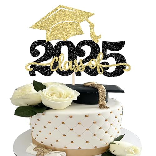 1 Stück 2025 Abschluss Tortendeko Glitzer 2025 Graduation Kuchen Deko Graduierung Kappe Tortendekoration Cake Topper für 2025 Schule Abschluss Party Gold 1 Stück 2025 Abschluss Tortendeko Glitzer 2025 Graduation Kuchen Deko Graduierung Kappe Tortendekoration Cake Topper für 2025 Schule Abschluss Party Gold von SYKYCTCY