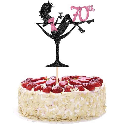 1 Stück 70th Sitzendes Mädchen Tortendeko, 70th Geburtstag Cake Topper Glitter High Heel Mädchen Kuchen Deko für Mädchen Lady Spa Bachelorette Thema Geburtstag Party Kuchen Dekorationen Rosa 1 Stück 70th Sitzendes Mädchen Tortendeko, 70th Geburtstag Cake Topper Glitter High Heel Mädchen Kuchen Deko für Mädchen Lady Spa Bachelorette Thema Geburtstag Party Kuchen Dekorationen Rosa von SYKYCTCY