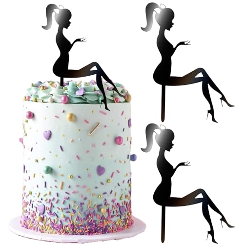 1 Stück Acryl Sitzendes Mädchen Cake Topper Hochhackige Schuhe Mädchen Geburtstag Tortendeko Dame Kuchen Deko für Frauen Geburtstag Party Kuchen Dekoration Schwarz 1 Stück Acryl Sitzendes Mädchen Cake Topper Hochhackige Schuhe Mädchen Geburtstag Tortendeko Dame Kuchen Deko für Frauen Geburtstag Party Kuchen Dekoration Schwarz von SYKYCTCY