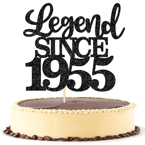 1 Stück Aufschrift "Legend Since 1955" Tortenaufsatz 70 Kuchen Topper Glitter alles Gute zum 70. Geburtstag Kuchen Pick 70 Fabulous Tortendekorationen für Prost zum 70 Schwarz 1 Stück Aufschrift "Legend Since 1955" Tortenaufsatz 70 Kuchen Topper Glitter alles Gute zum 70. Geburtstag Kuchen Pick 70 Fabulous Tortendekorationen für Prost zum 70 Schwarz von SYKYCTCY