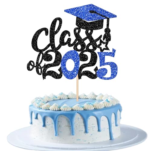 1 Stück Class of 2025 Tortendeko Class of 2025 Cake Topper Glitzer Abschluss Kappe Kuchen Deko Klasse von 2025 Graduierung Kuchendekorationen für 2025 Abschluss Party Kuchen Dekoration Schwarz Blau 1 Stück Class of 2025 Tortendeko Class of 2025 Cake Topper Glitzer Abschluss Kappe Kuchen Deko Klasse von 2025 Graduierung Kuchendekorationen für 2025 Abschluss Party Kuchen Dekoration Schwarz Blau von SYKYCTCY